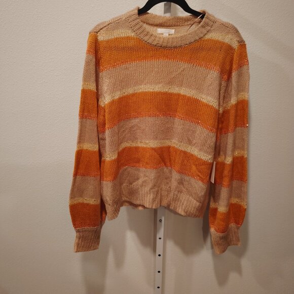 LC Lauren Conrad Women's Blouson Crew Neck Striped Sweater Size XXL NWT Striped - Picture 5 of 11